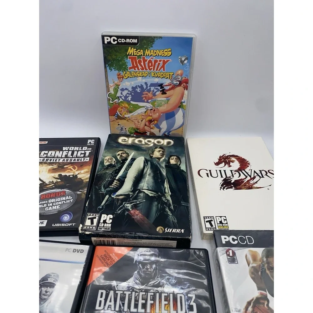 Lot Of 10 Various Vintage PC CD ROM Computer Video Games - Stars Wars Knights
